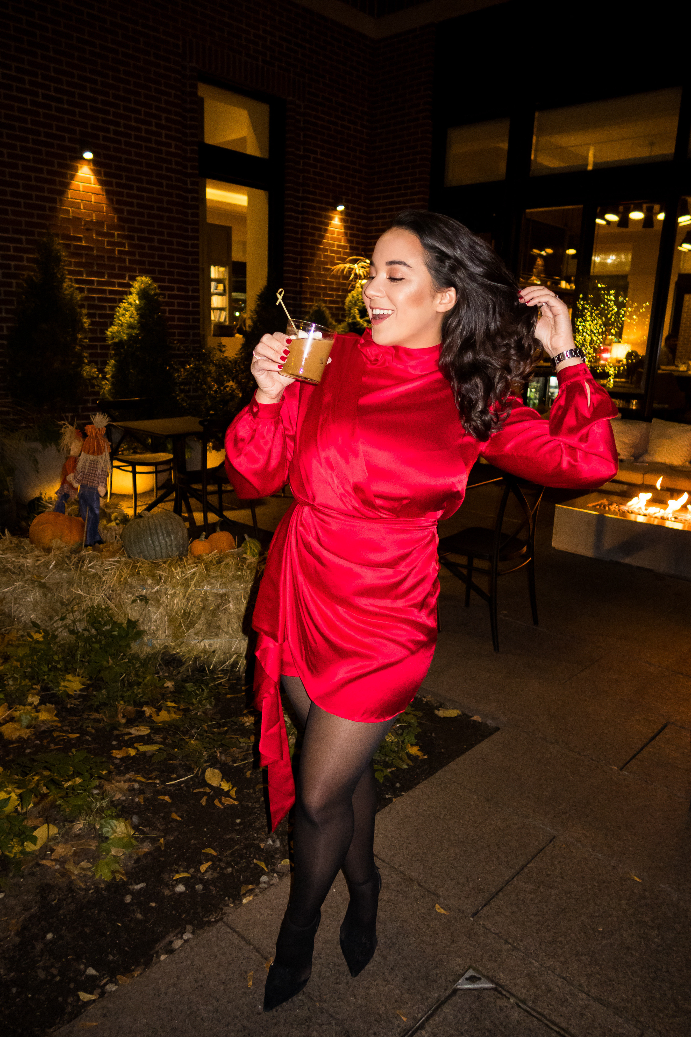 LOVE this red dress for parties and date nights in the winter, pairs perfectly with black tights! 

 #LTKSeasonal #LTKMidsize #LTKParties