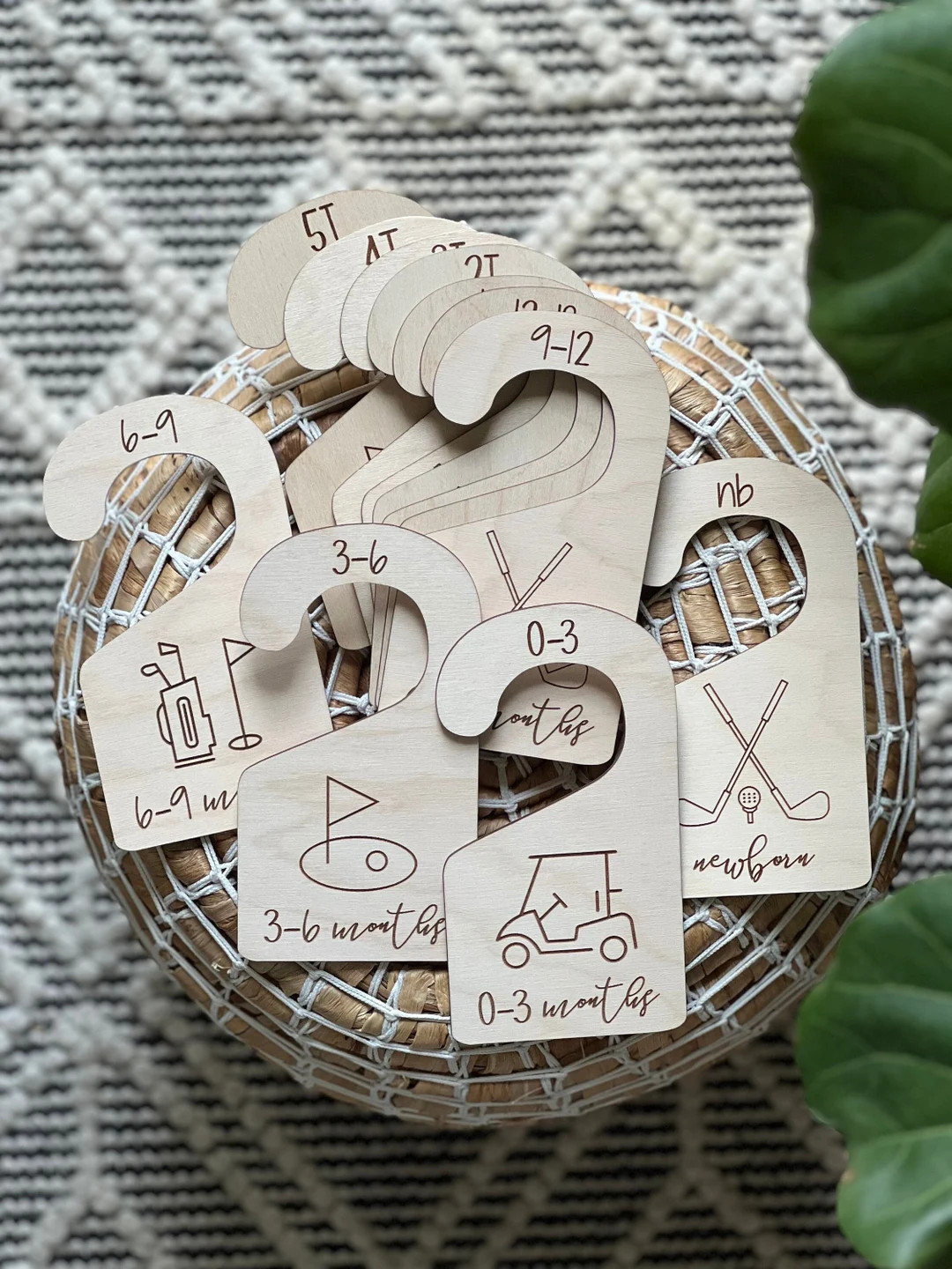 Golf Nursery | Baby Closet Dividers | Nursery Closet Organizer | Golf Nursery Decor | Wooden Clos... | Etsy (US)