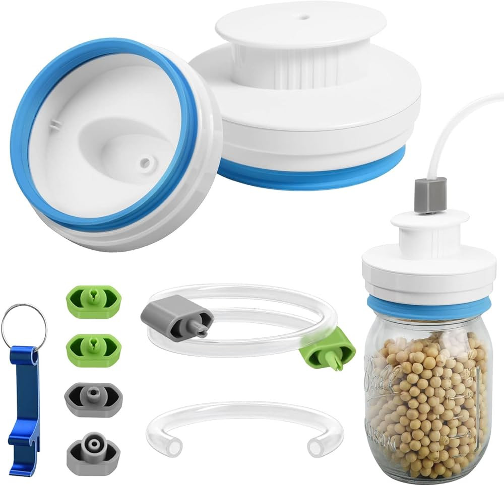 Mason Jar Sealer kit for FoodSaver Vacuum Sealer, Regular and Wide Mouth Mason Jar Vacuum Sealer ... | Amazon (US)