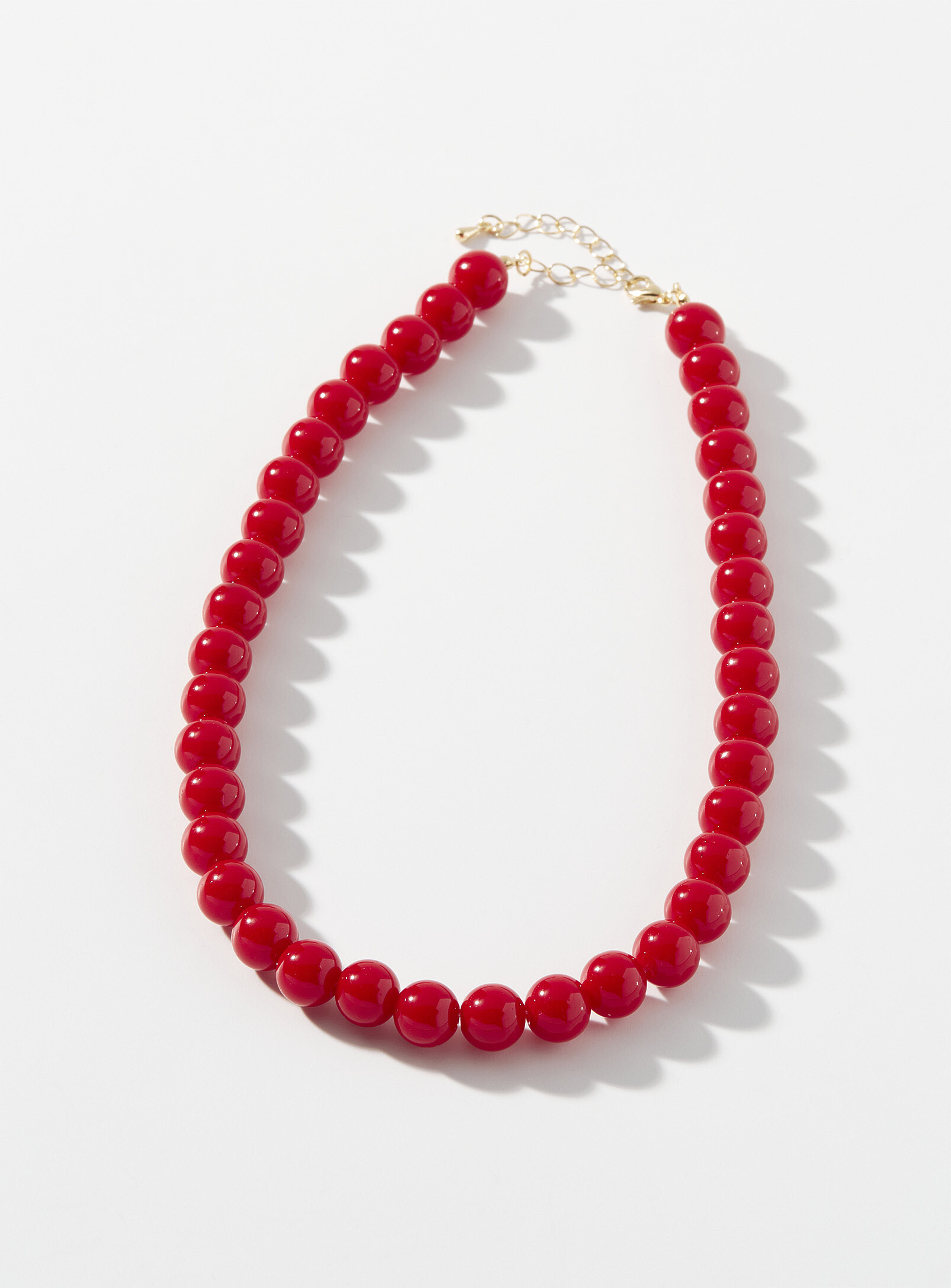 Simons - XL red-bead necklace (Women, Red, ONE SIZE) | Simons