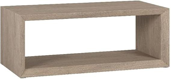 Henn&Hart 48" Antiqued Gray Oak MDF Coffee Table | Amazon (US)