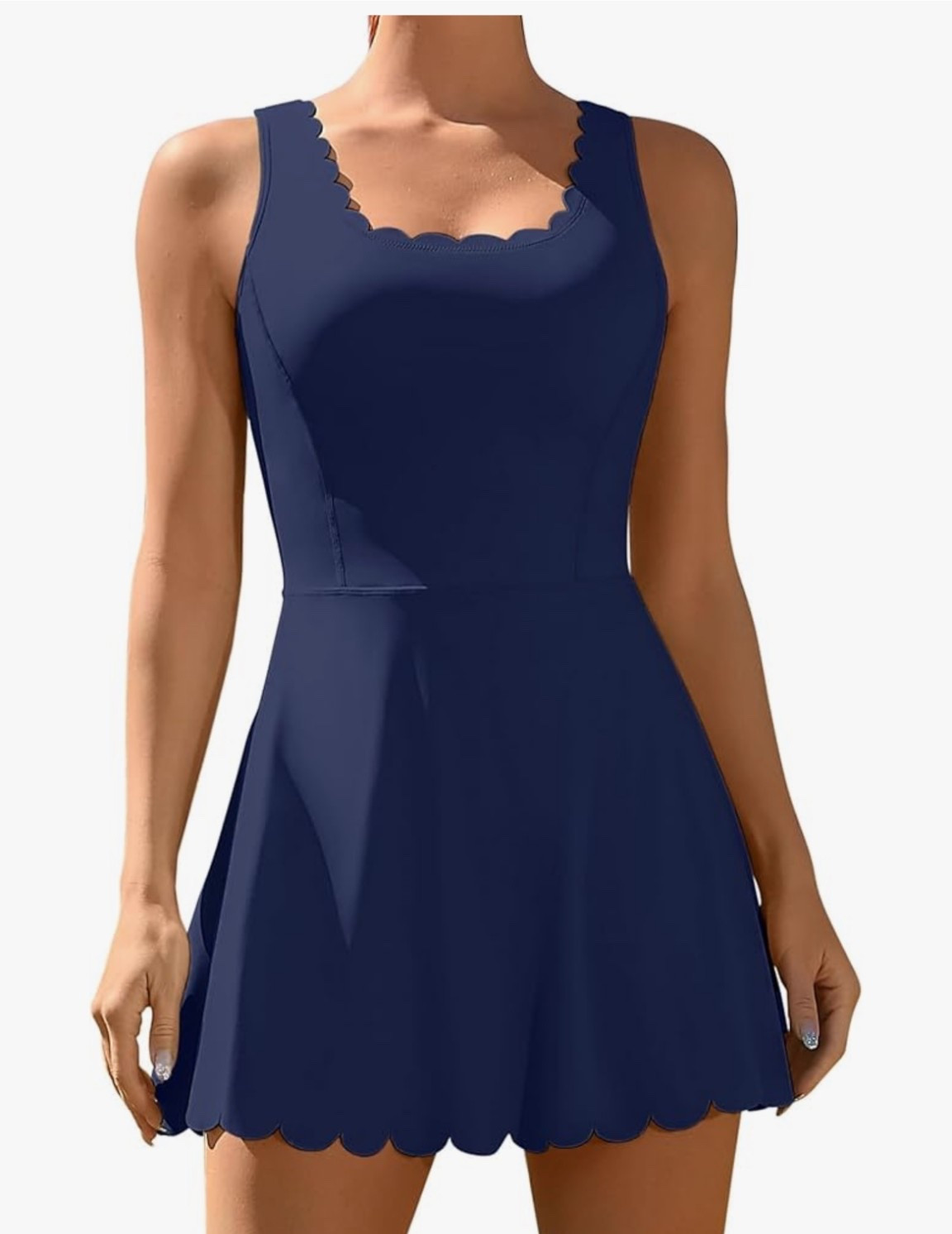 Scallop detail athletic dress with separate shorts 

#LTKMidsize #LTKmomlife #LTKfitnessgoals