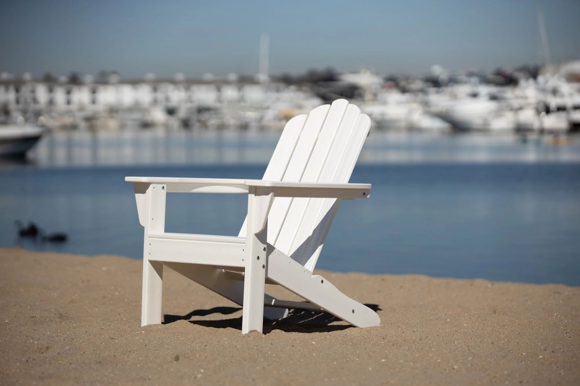 LuXeo Marina White Poly Outdoor Adirondack Chair | Walmart (US)