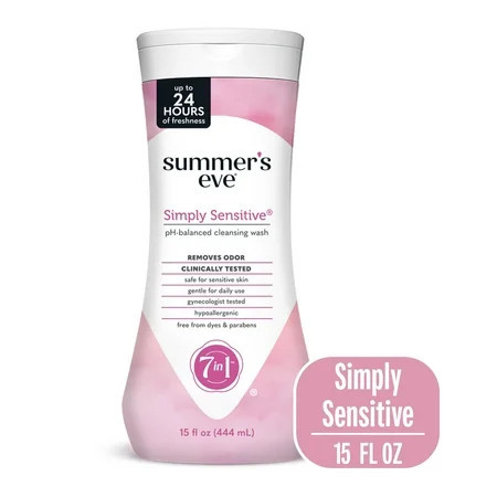 Summer’s Eve Simply Sensitive All-Over Daily Feminine Wash, 15 Oz | Walmart (US)