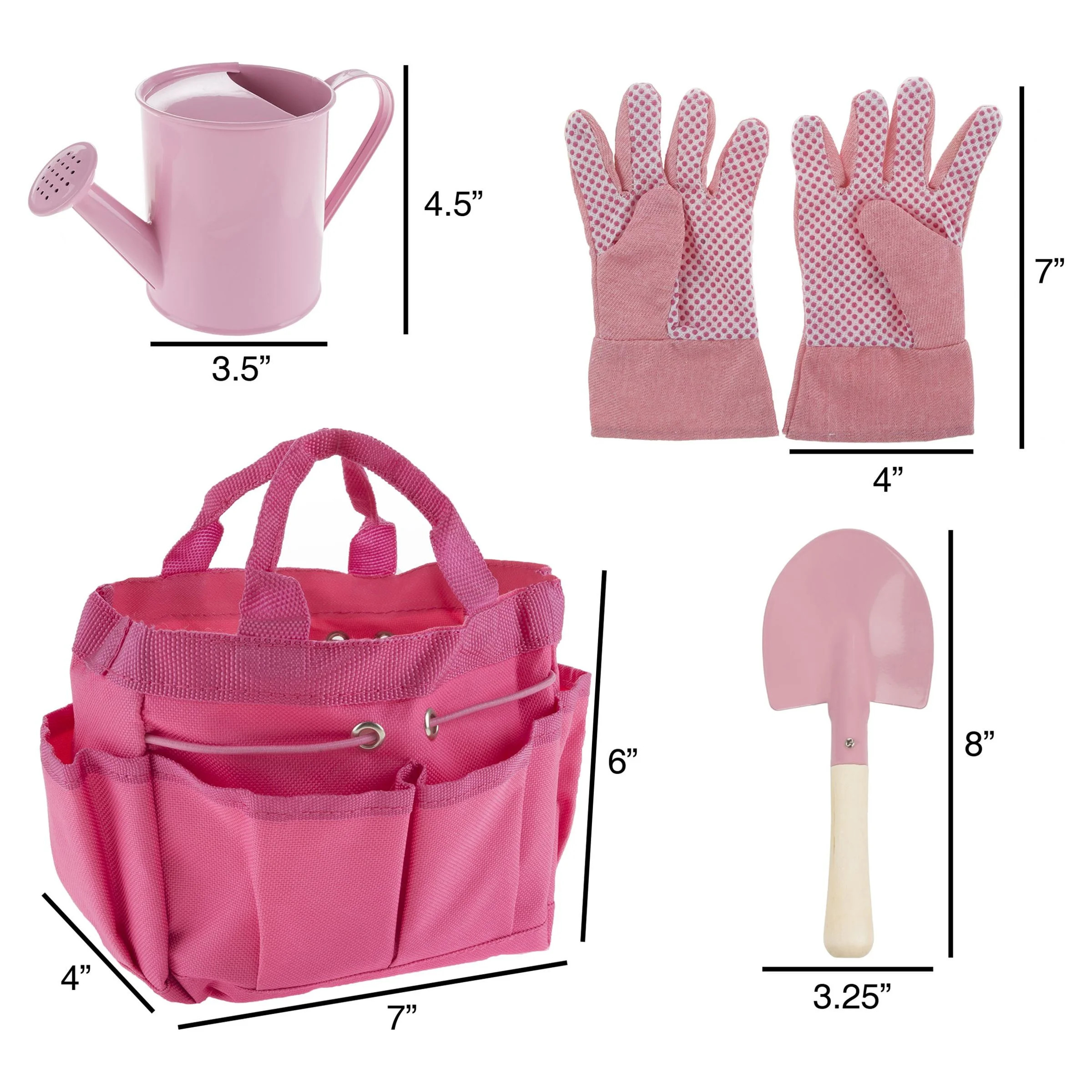 Hey Play Kids Garden Tools – Child-Sized Gardening Yard Toys, Pink | Walmart (US)