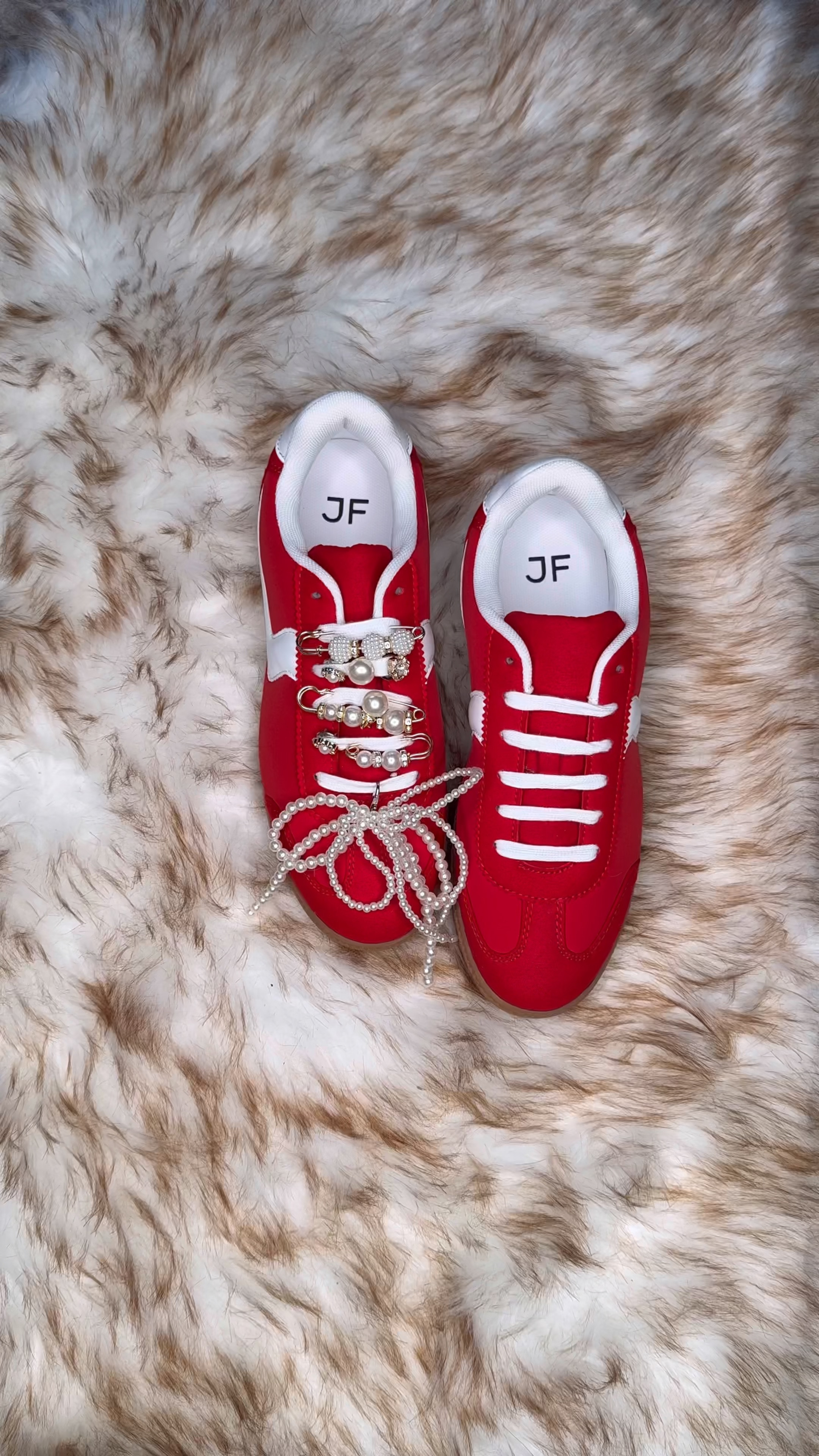 Must have red sneakers. How to add a pop of red and cute shoe charms. 

#LTKShoeCrush #LTKWatchNow #LTKFindsUnder50