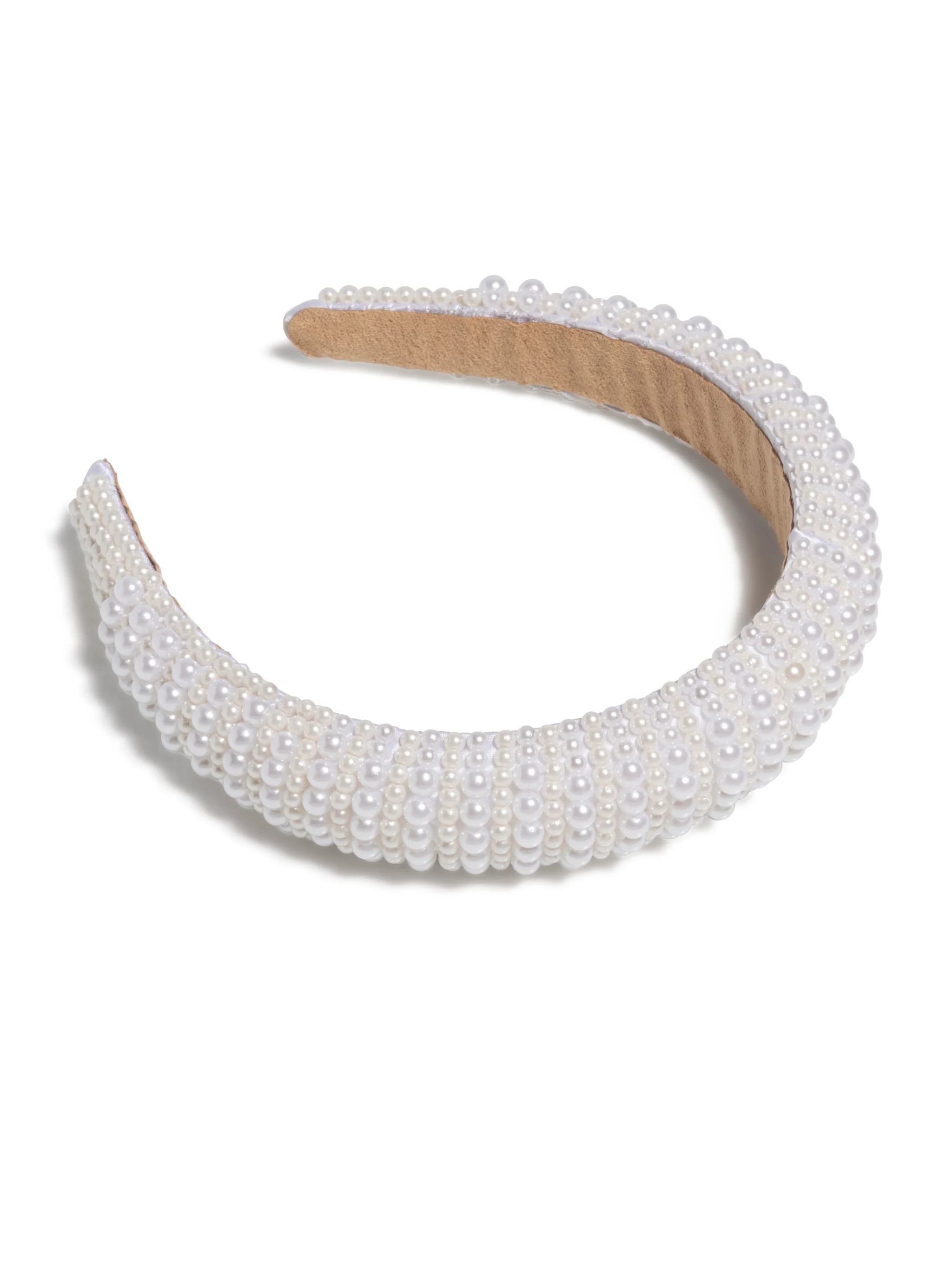 Shiraleah Beaded Headband, White | Shiraleah