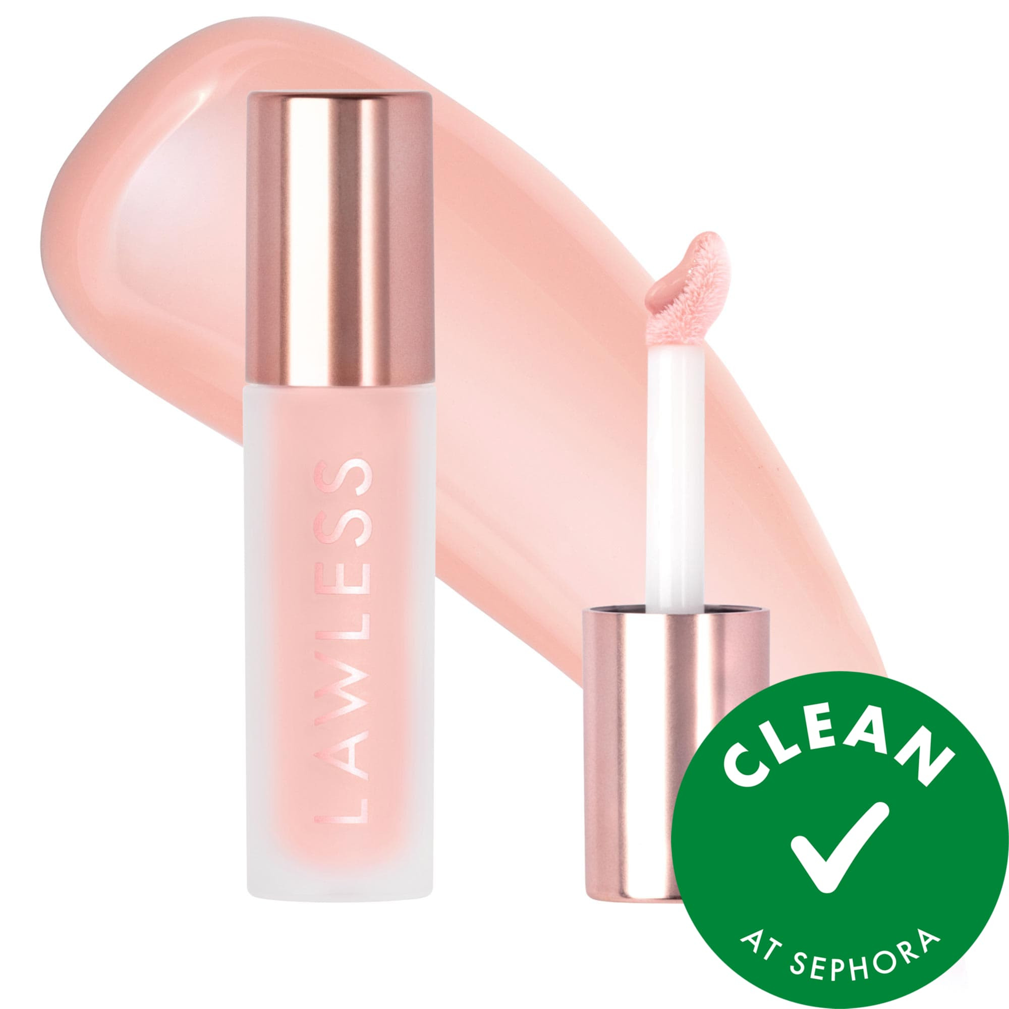 LAWLESS Forget The Filler Lip Plumper Line Smoothing Gloss Skinny Dip .11oz/3.3mL | Sephora (US)