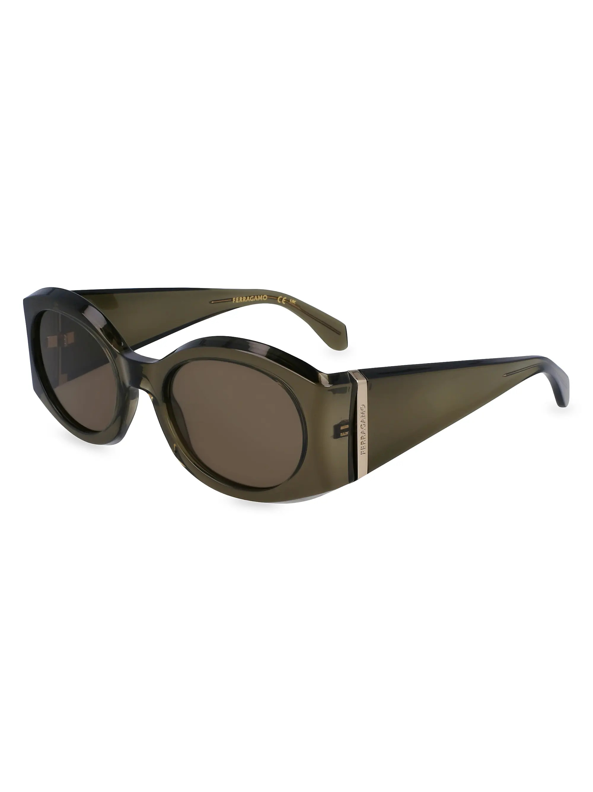 Sculpture 55MM Oval Sunglasses | Saks Fifth Avenue