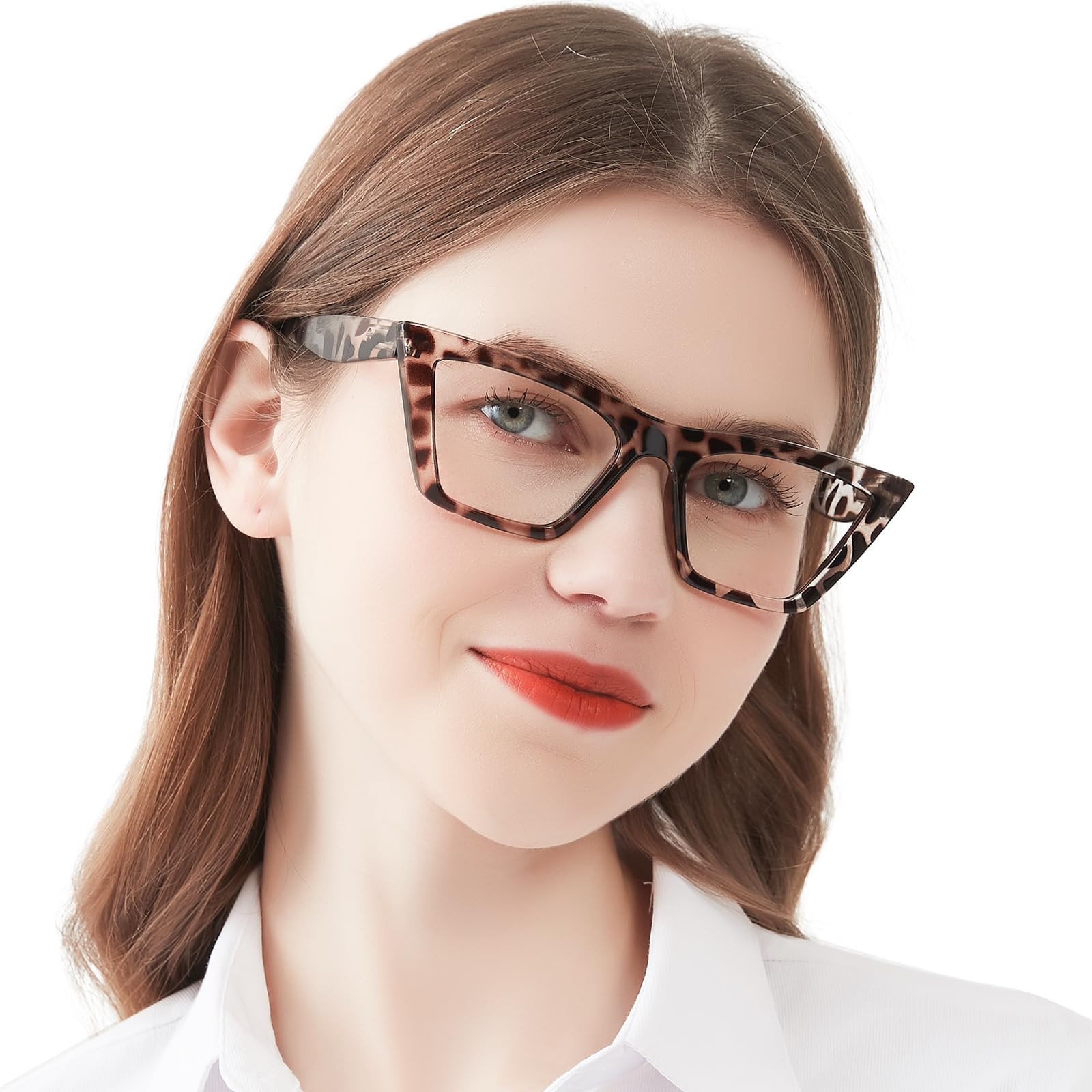 OCCI CHIARI 1.75 Cat Eye Reading Glasses Wide Frame Readers Women Vision Eye Glasses(Gray 1.0 1.2... | Amazon (US)