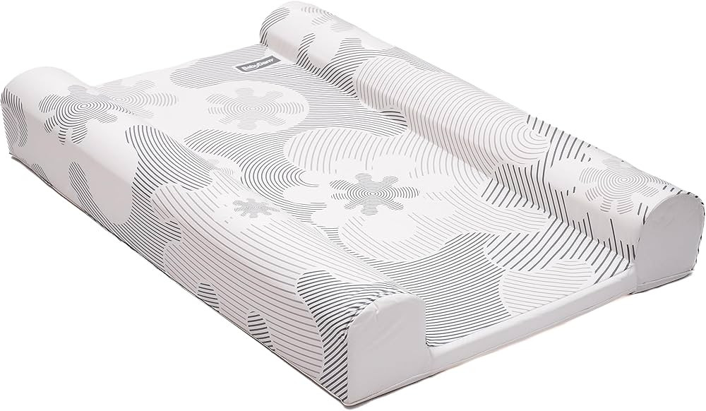 SuperSnug Luxury Anti-Roll Wedge Inclined Baby Changing Mat, Grey/White, Waterproof, Wipe Clean, ... | Amazon (US)