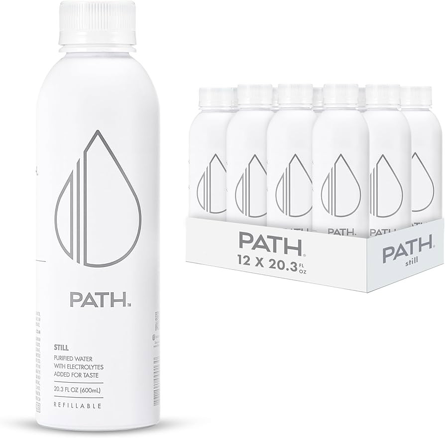 PATH Still Bottled Water - Ultra-Purified, pH-Balanced Purified Water in Aluminum Bottle - BPA-Fr... | Amazon (US)