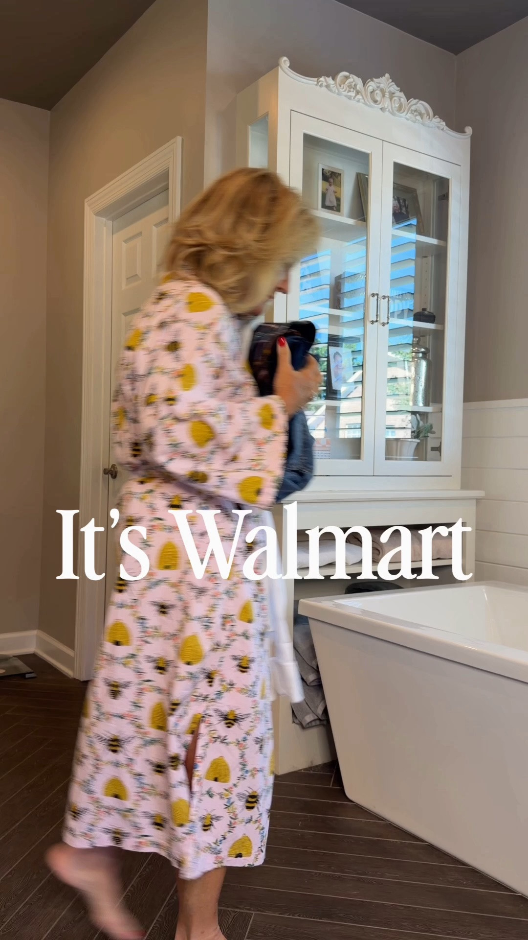 Blazer size medium
White button down size medium it is pretty warm
Jeans size 8 short , and they do not run big.
My navy flats are even restocked
Robe is not Walmart, but I will link that as well

#LTKOver40 #LTKootd #LTKNYFW