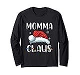 Momma Claus Santa Christmas Matching Family Pajama Long Sleeve T-Shirt | Amazon (US)