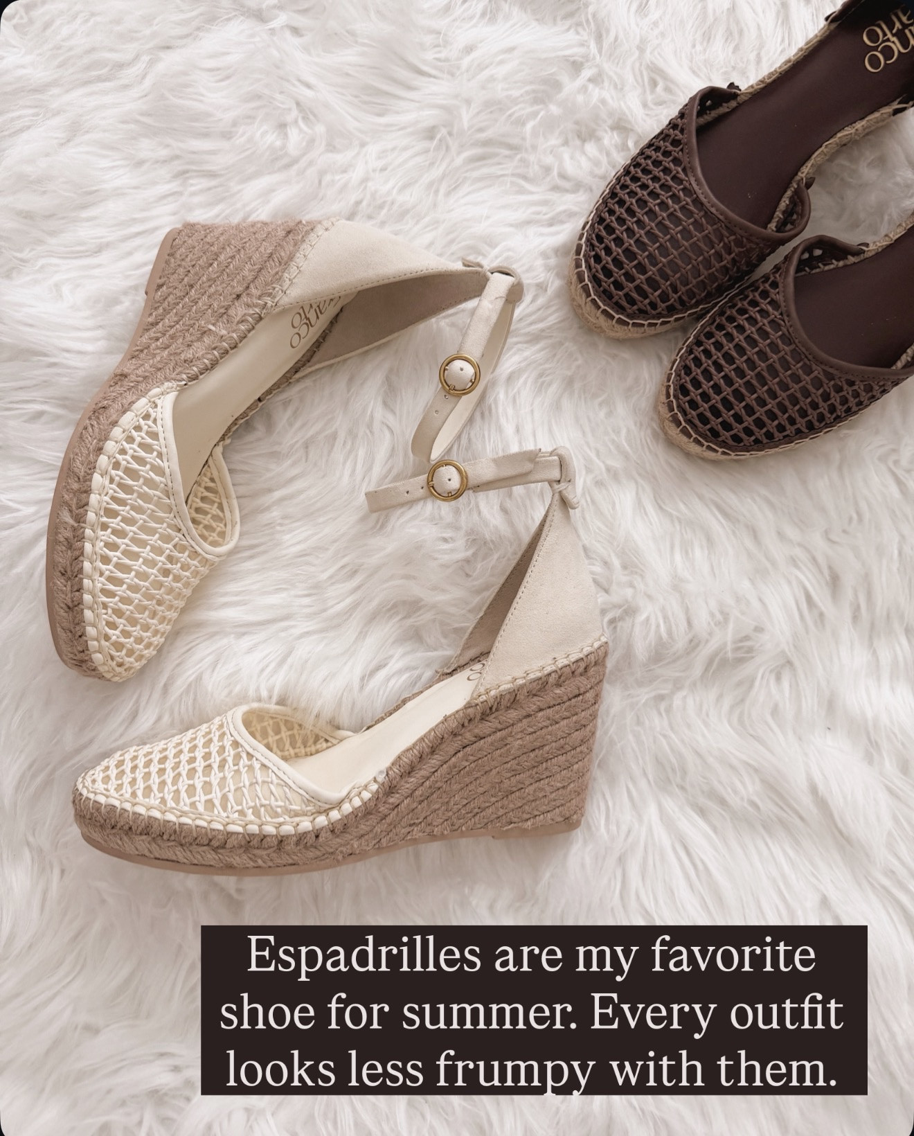 I'm obsessed with how espadrilles instantly elevate any summer look from basic to chic.

summer espadrilles wedge sandals neutral shoes ankle strap flattering vacation outfits resort wear comfortable walking shoes woven texture

#LTKOver40 #LTKmomlife #LTKgrwm