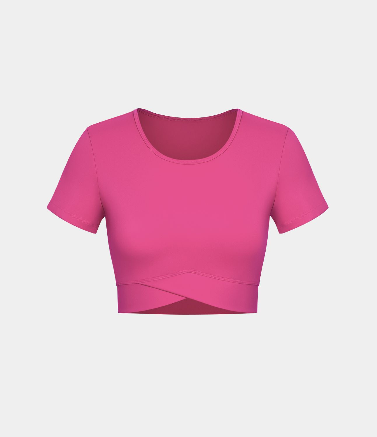 Women’s Softlyzero™ Plush Crossover Hem Cropped Sports Top - Halara | HALARA