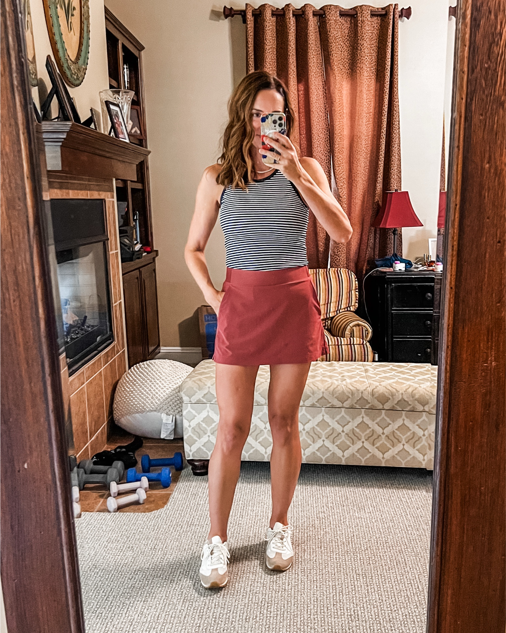 5’9” • Size small • Size 27 
ALL on sale!  
I own this tank in so many colors because it’s absolutely perfect.  Ribbed material, tons of stretch, great quality and comfortable.  True to size.  I wear a small.  
I love everything in this Brooklyn collection from Athleta.  This skort of so cute and comfy.  I sized down one to a 4.  

#LTKActive #LTKOver40 #LTKSaleAlert