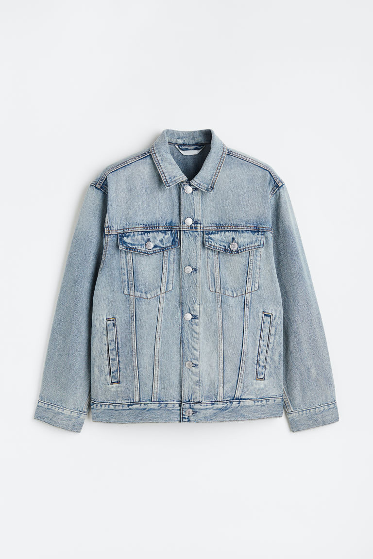 H & M - Relaxed Fit Denim Jacket - Blue | H&M (US + CA)