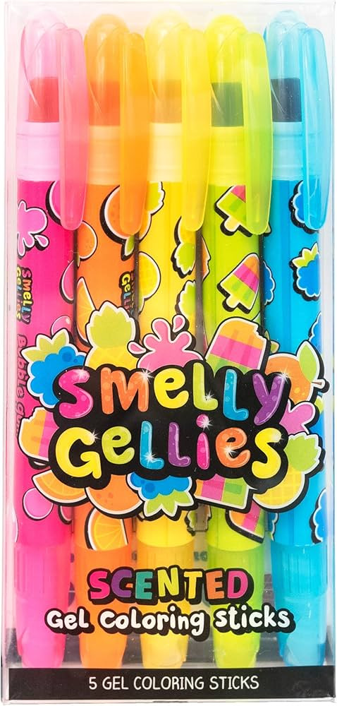 Smelly Gellies - Patented Gourmet Scented Glidewrite Gel Coloring Sticks, Crayons, Highlighters -... | Amazon (US)