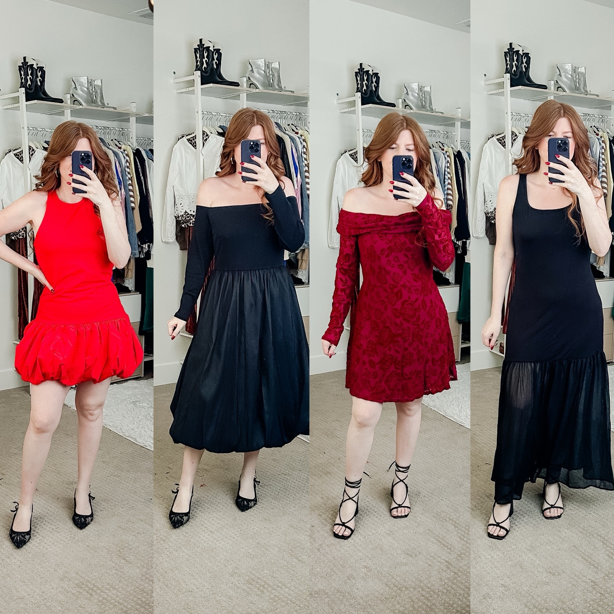 Holiday dresses from Target wearing size medium. 

Target dress. Holiday dress. 

#LTKParties #LTKHoliday #LTKFindsUnder50