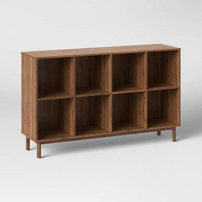 35" 8 Cube Johannson Mid-Century Modern Bookcase Brown - Project 62™ | Target