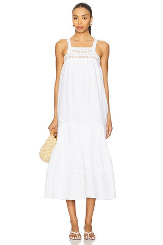 Maude Club Sylvie Dress in White from Revolve.com | Revolve Clothing (Global)