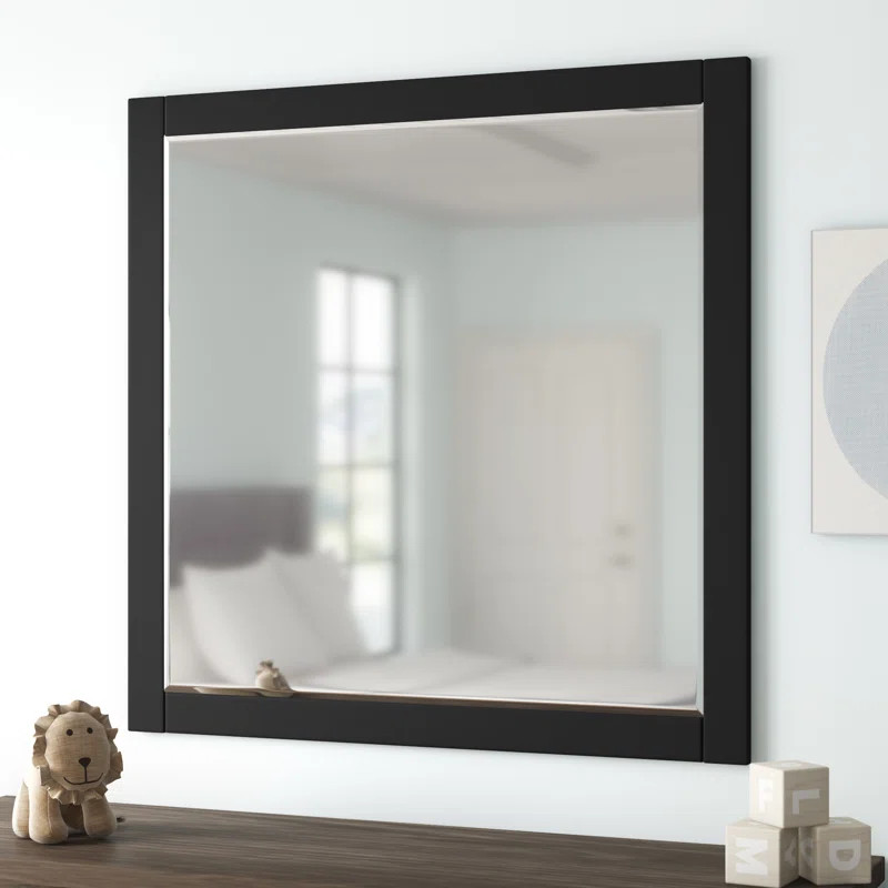 Athol Traditional Beveled Distressed Square Dresser Mirror | Wayfair North America