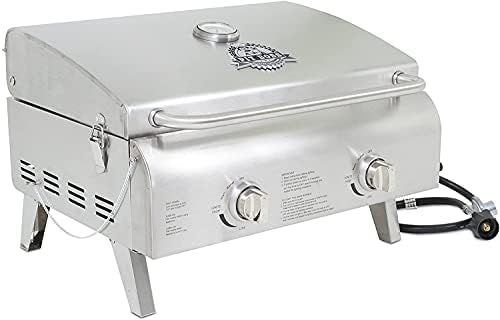 Stainless Steel Two-Burner Portable Grill (Premium Stainless Steel) | Amazon (US)