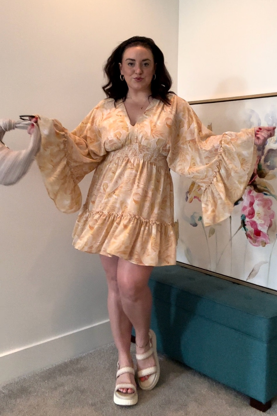 Travel outfit for festival season! It’s good and wine festival vacation for me and this is what I’m wearing for the wine tasting outdoor event! 
This dress is old from VICI but the shoes are BRAND NEW SPRING ARRIVALS FROM DSW! They’re cute and comfortable! The bag is a marshals find! 
.

Wedding Guest Dress
Spring Outfit
Country Concert Outfit
Maternity
Travel Outfit
White Dress
Sandals


#LTKtravel #LTKstyletip #LTKFestival