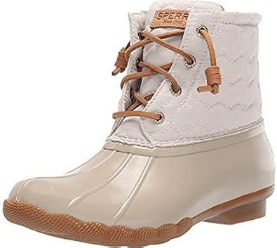 Sperry Women's Saltwater Chevron Quilt Nylon Boots | Amazon (US)
