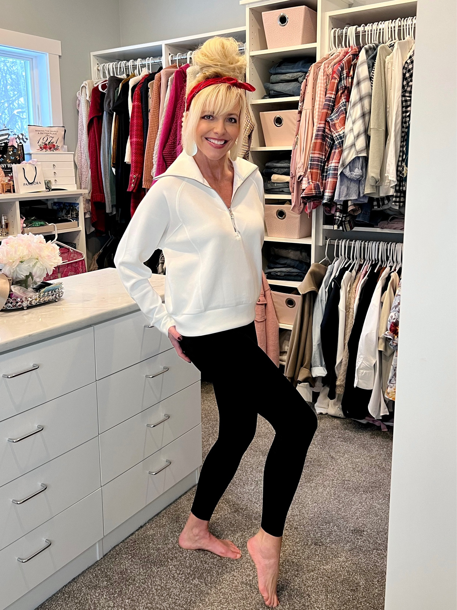 Booty Boost Leggings with Spanx Air Essentials 1/2 zip is great too #competition 

#LTKstyletip #LTKunder100 #LTKFind