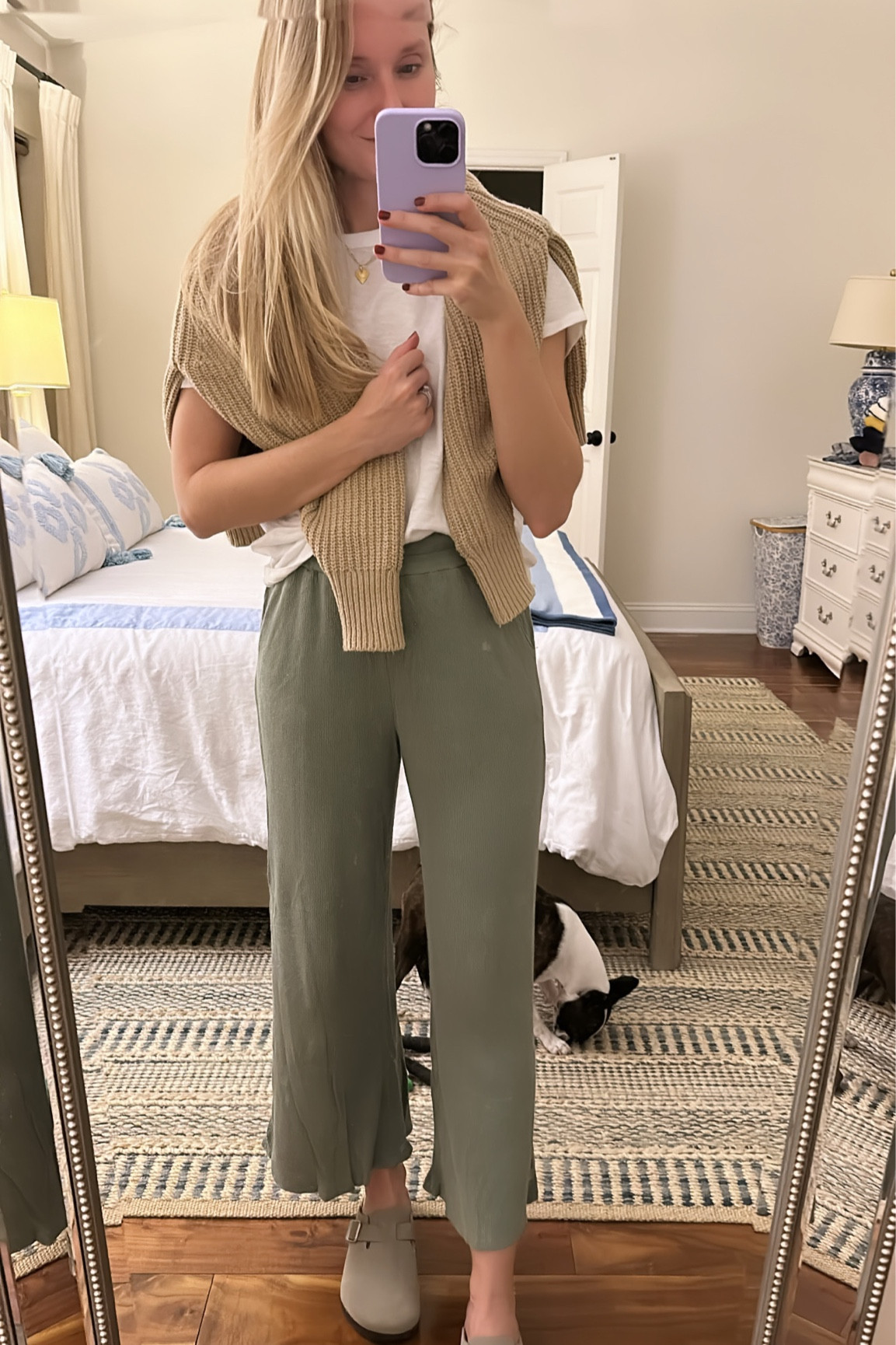 Rainy day outfit - potatoe shoes - clogs - lounge wear - wfh outfit - fall style 

#LTKfindsunder50 #LTKstyletip #LTKshoecrush