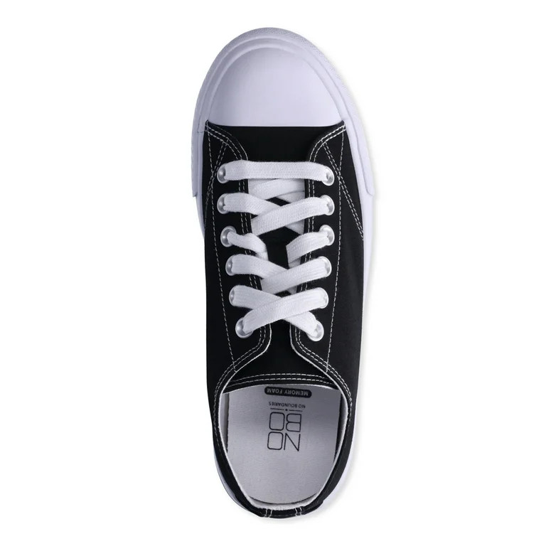No Boundaries Womens Classic Lace Up Casual Sneakers, Wide Width Available | Walmart (US)