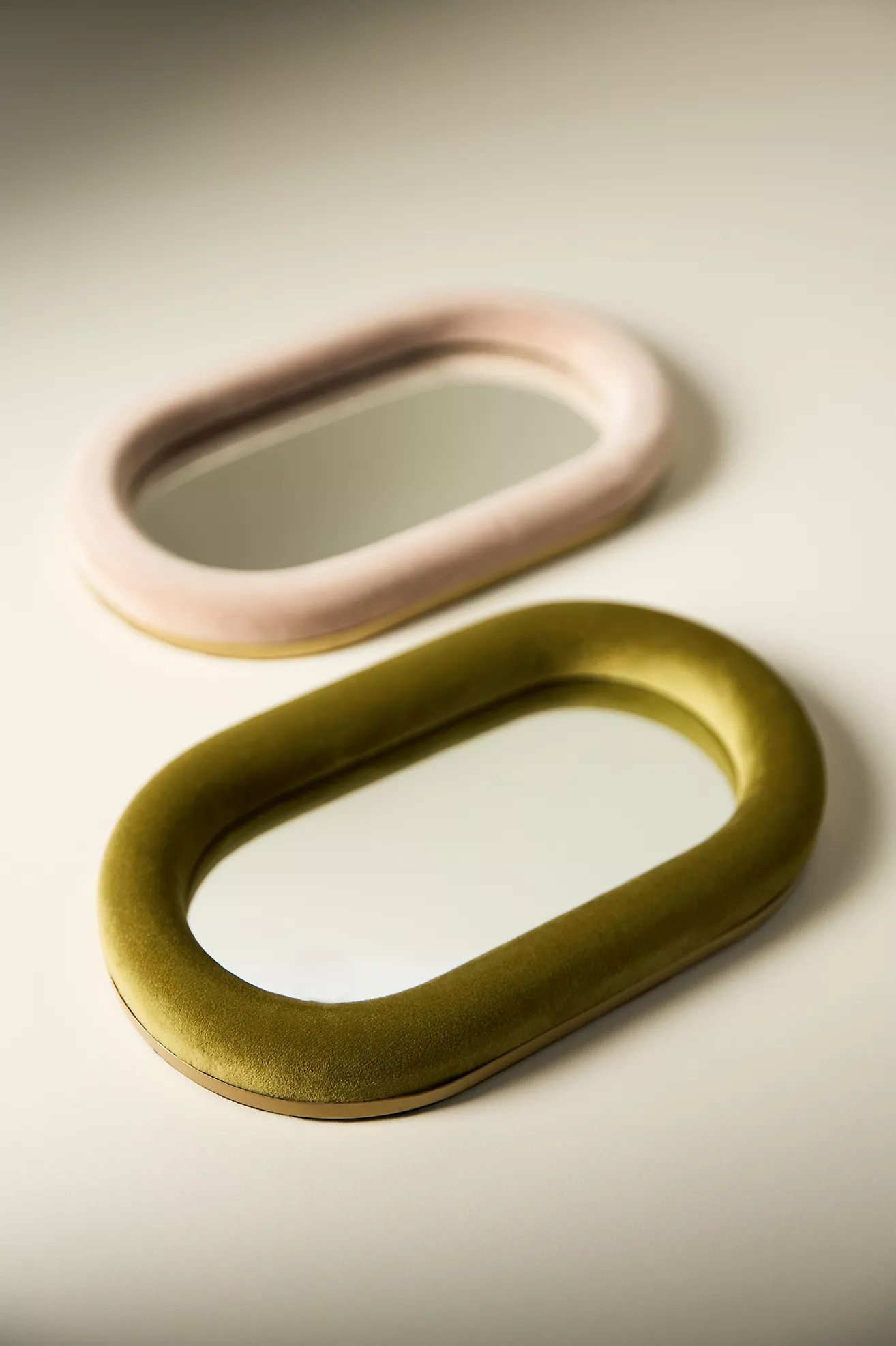 Raquel Velvet Oval Mirror Decorative Tray | Anthropologie (US)