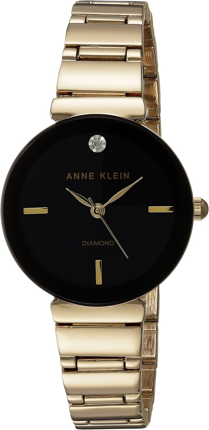 Anne Klein Women's Genuine Diamond Dial Bracelet Watch | Amazon (US)