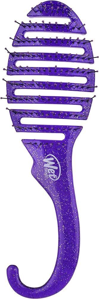 Wet Brush Shower Detangler Hair Brush - Purple Glitter - Ultra-Soft IntelliFlex Bristles with Han... | Amazon (US)