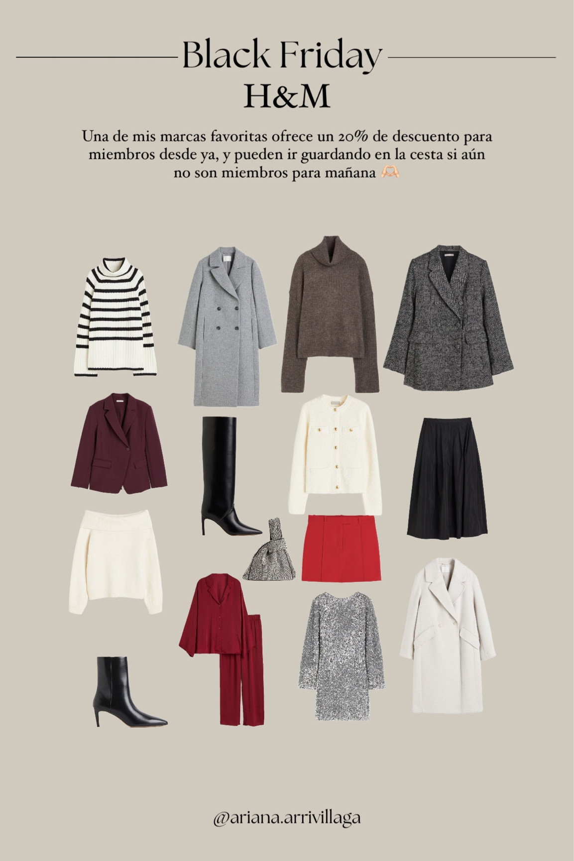 H&M Una de mis marcas favoritas ofrece un 20% de descuento para miembros desde ya, buenos básicos y por supuesto outfits de fiesta 🫶🏻

#LTKCyberSaleES #LTKCyberWeek #LTKeurope