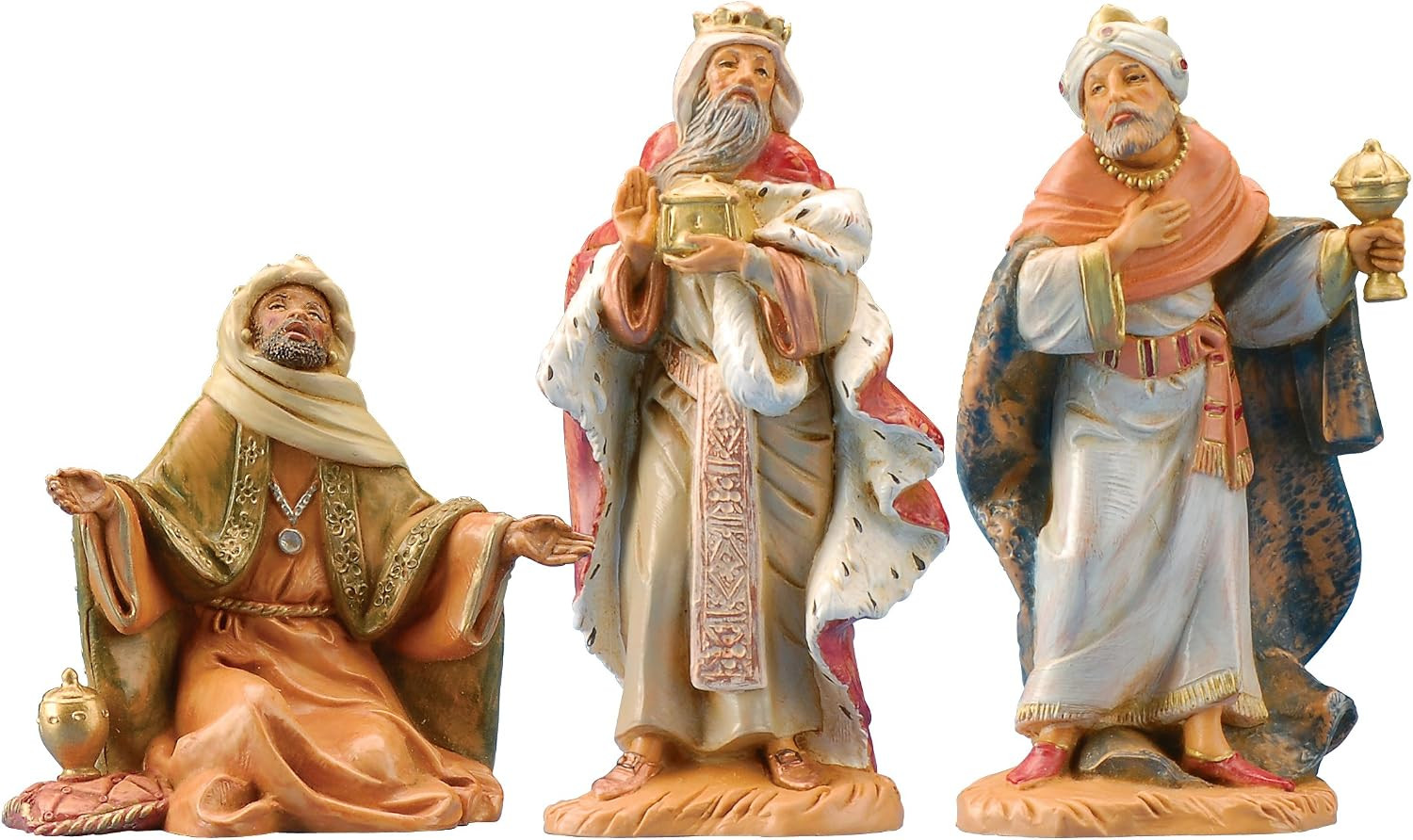 Fontanini by Roman Inc., 3 Piece King Set, 5" Three Kings Collection, Nativity Figure and Accessories, Hand Sculpted and Painted | Amazon (US)