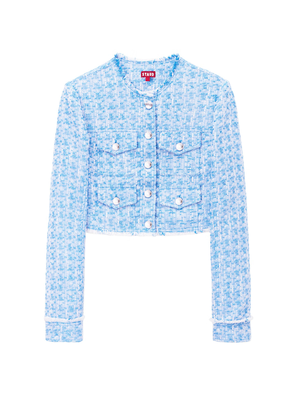 Staud Keyla Tweed Cropped Jacket | Saks Fifth Avenue