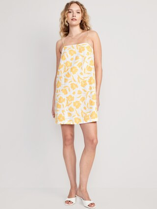 Sleeveless Square-Neck Mini Dress for Women | Old Navy (US)