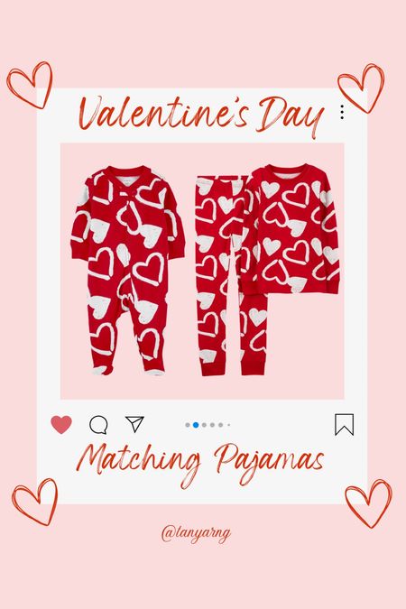 Matching Valentine’s Day pajamas 

#LTKfamily #LTKbaby #LTKkids