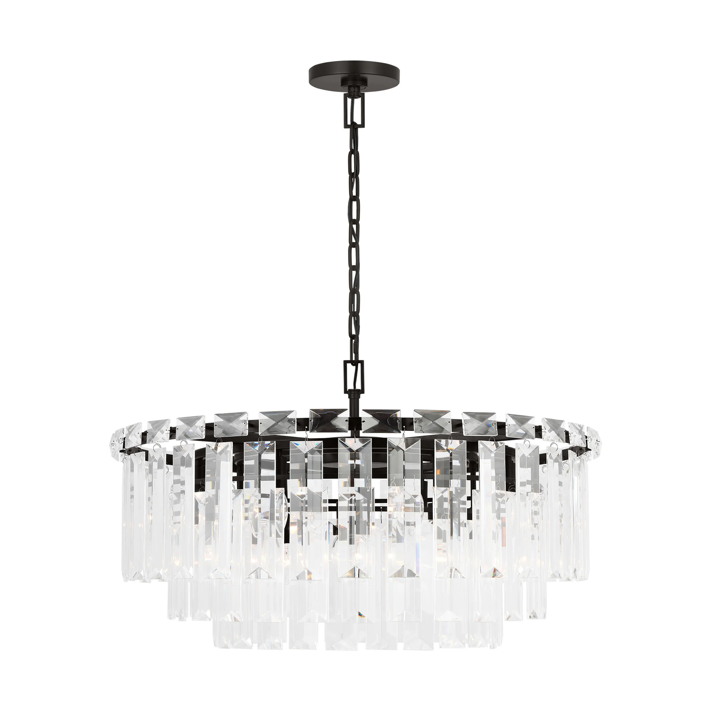 Generation Lighting Arden 16 -Light Antique Black Steel Chandelier one_size | CC12716AI | Lowe's