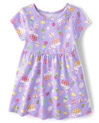 Baby And Toddler Girls Easter Everyday Dress - purple | The Children's Place