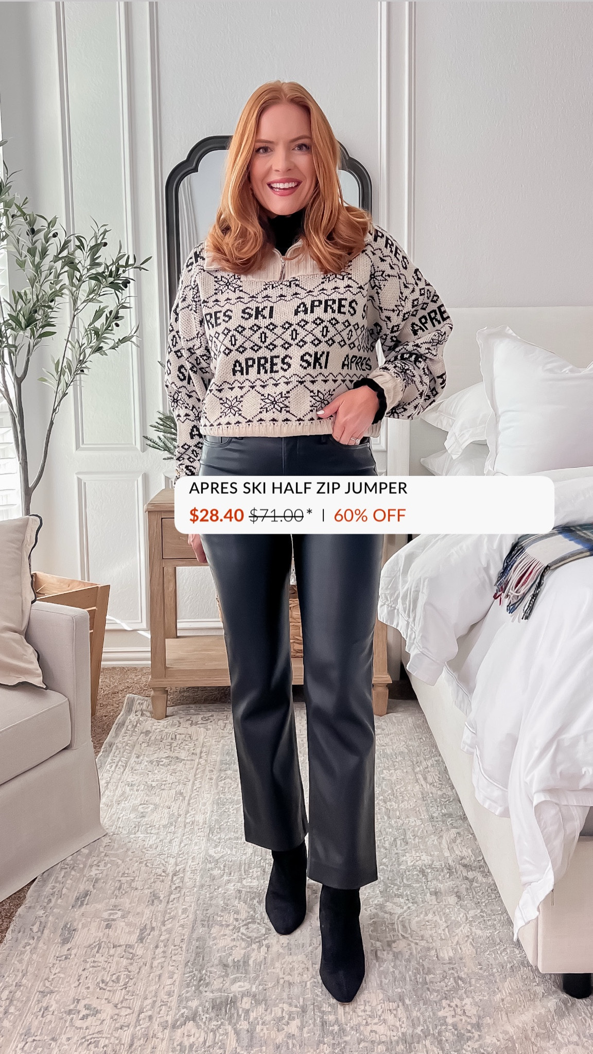 Boohoo is doing a huge sale and this apres ski sweater is under $25!! Take an extra 15% off with code HANNAH15

Heading skiing for the winter?? This sweater would be great for hitting the slopes🖤

#LTKHoliday #LTKCyberWeek #LTKSeasonal