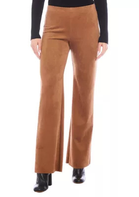 Karen Kane Women's Petite Size Faux Suede Presley Pants, PS | Belk