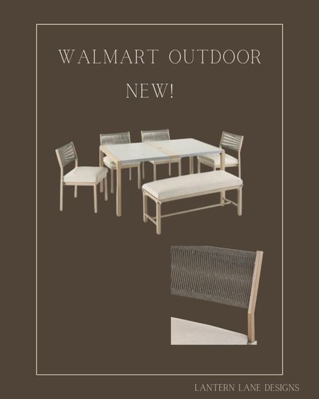 New outdoor dining set from Walmart, outdoor dining, outdoor living 

#LTKhome #LTKSpringSale #LTKSeasonal