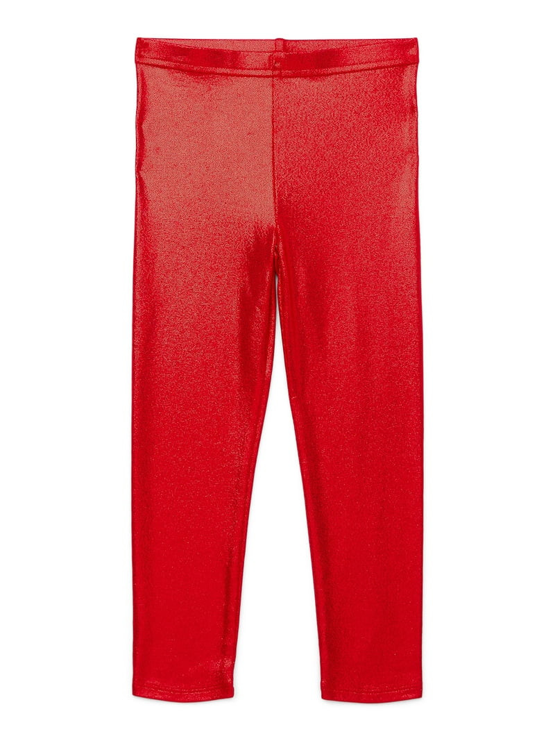 Holiday Time Toddler Girls Metallic Christmas Leggings, Sizes 12M-5T - Walmart.com | Walmart (US)