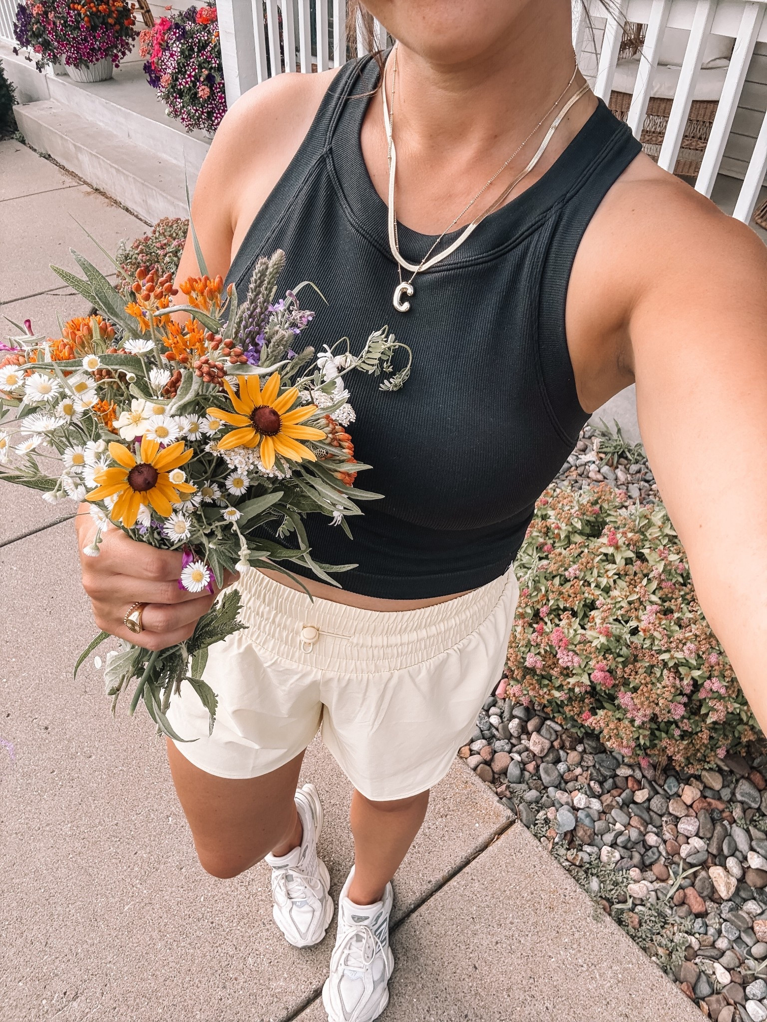 Target activewear on repeat. Ribbed tank has a built in shelf bra with removable padding and high waisted shorts have built in liner with a zipper pocket. They’re so great for postpartum!

New balance sneakers are worth every penny & so comfortable! Fit tts 

Medium 

#LTKActive #LTKFindsUnder50 #LTKShoeCrush