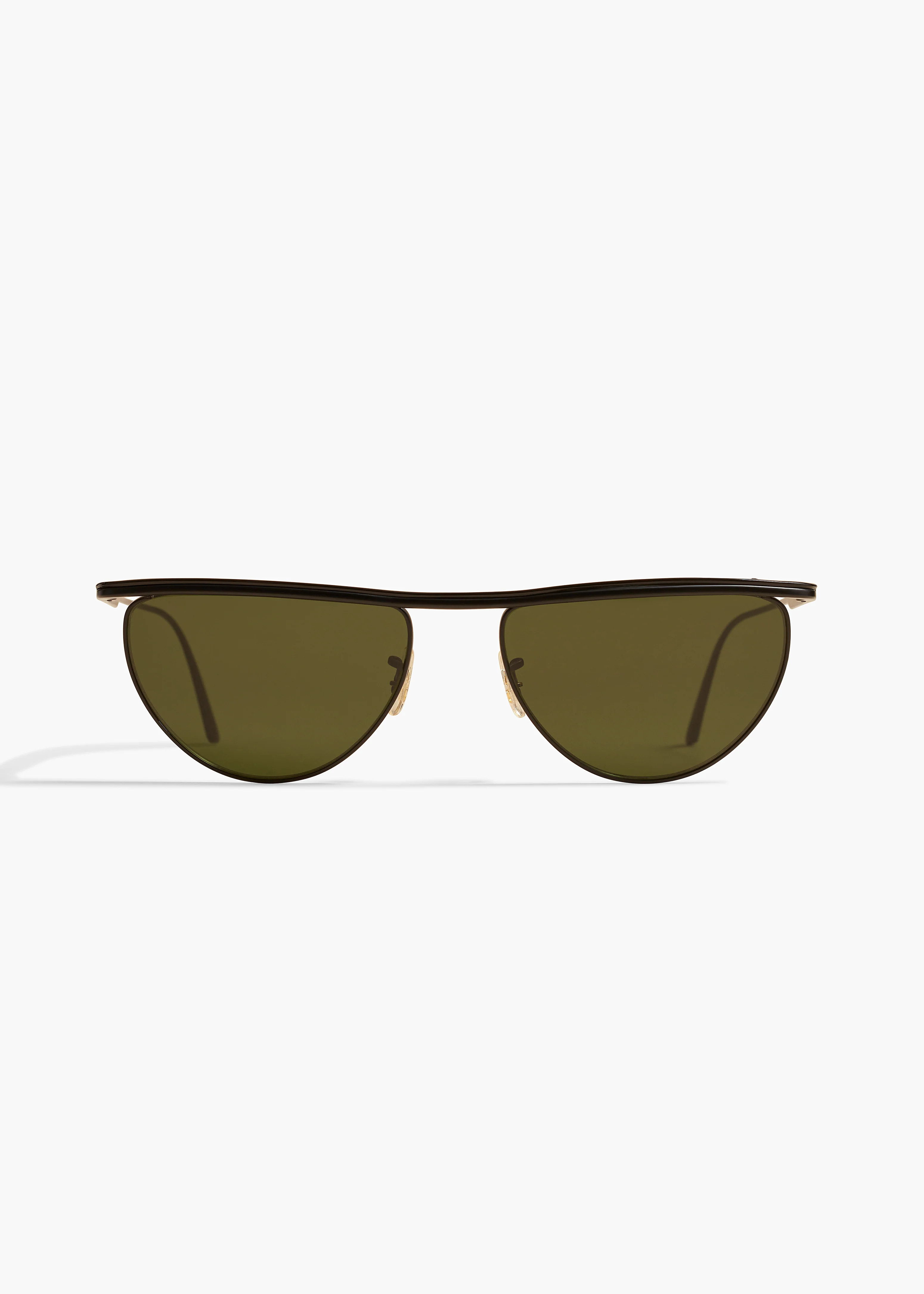 KHAITE - Khaite X Oliver Peoples 1984C In Matte Black And Vibrant Green | Khaite