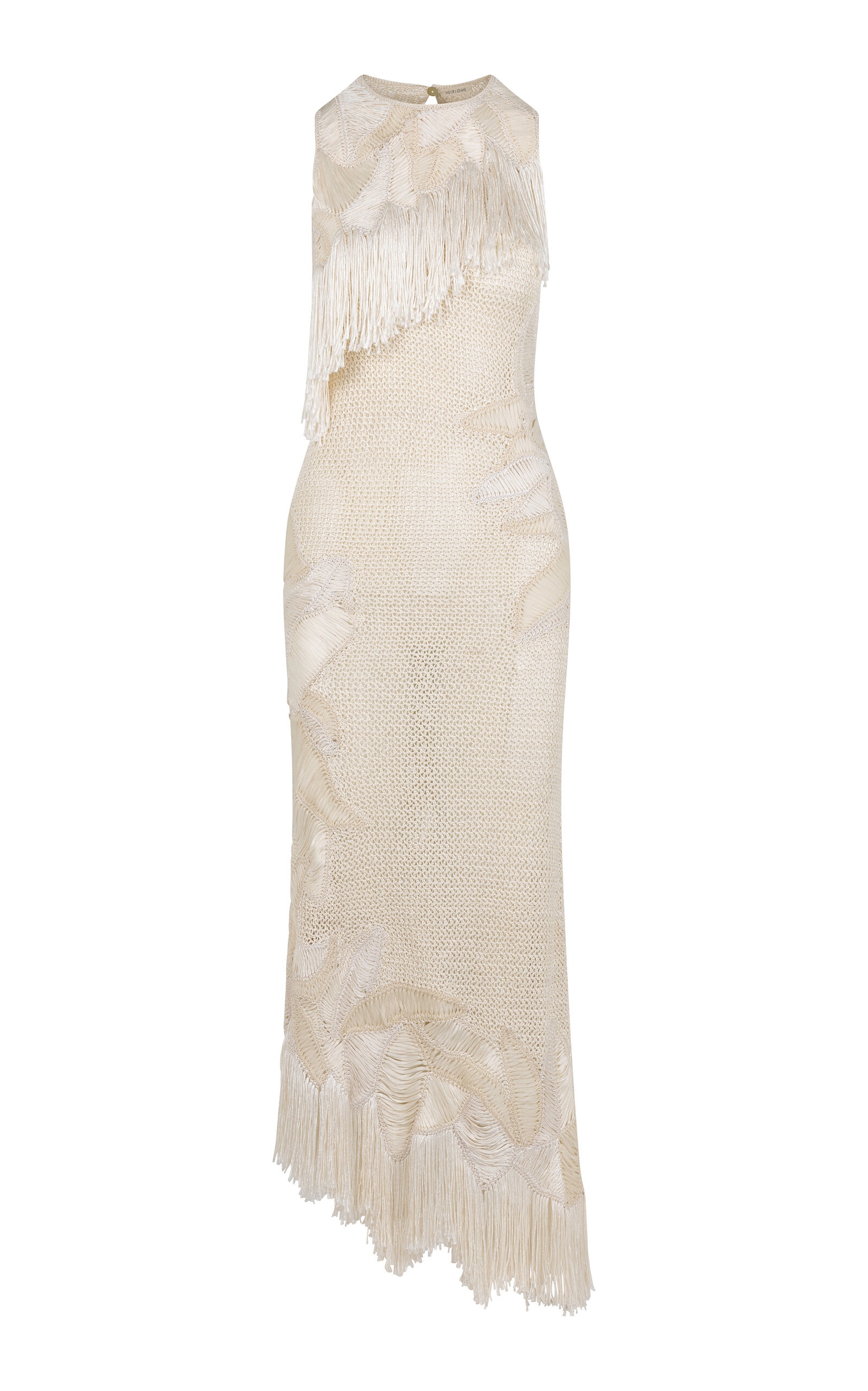 Maureen Fringed Knit Silk Maxi Dress | Moda Operandi (Global)
